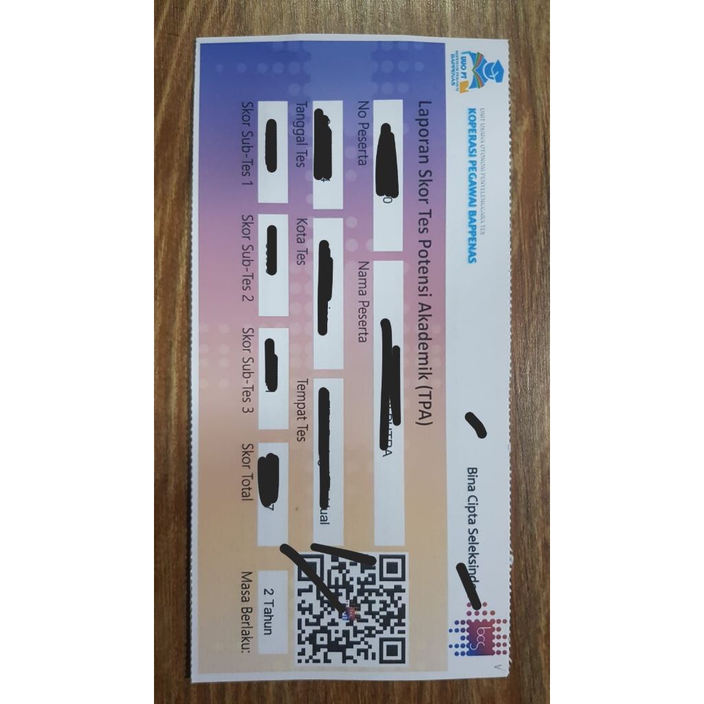 

TPA BAPPENAS BARCODE ORIGINAL