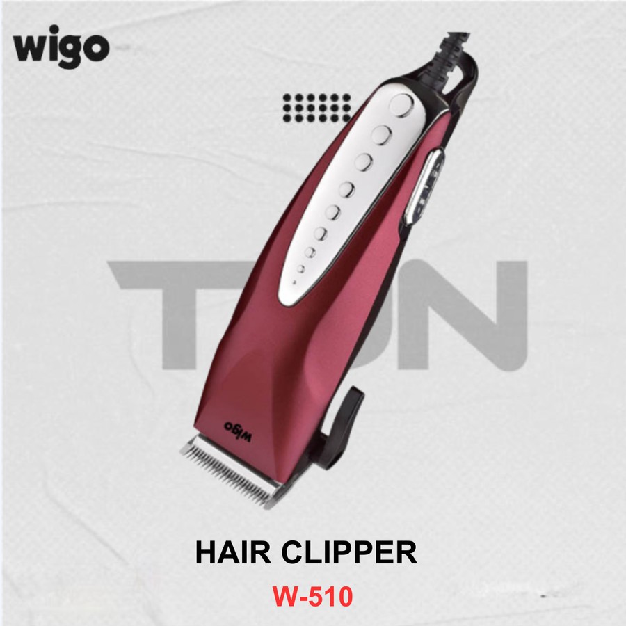 WIGO HAIR CLIPPER W-510 (ALAT MESIN CUKUR RAMBUT PLUS PISAU CADANGAN)