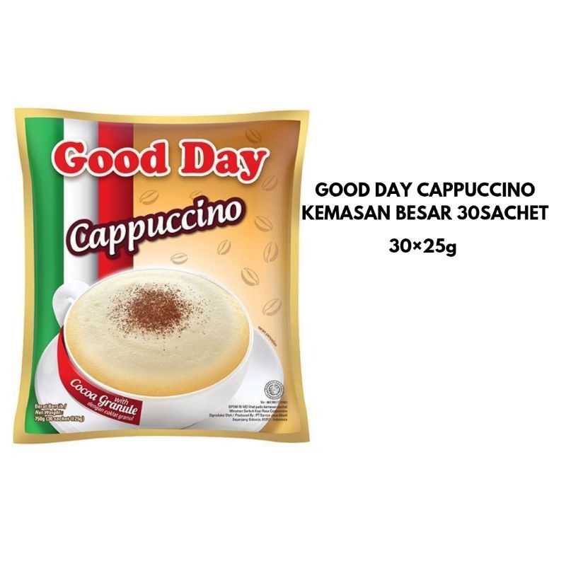 

GOOD Day Cappuccino Kemasan praktis Isi 30 sachet