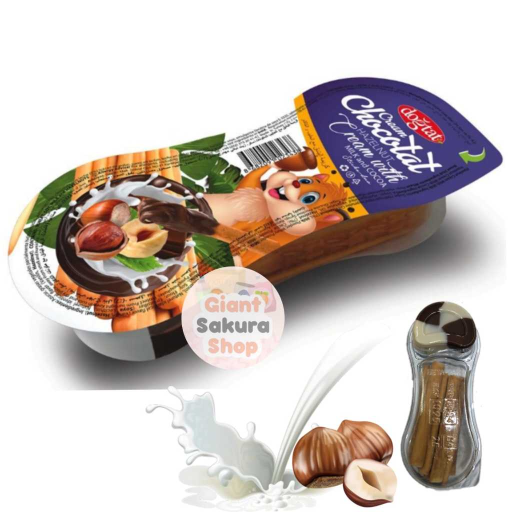 

Dogtat Cream Chocolate Hazelnut Cream with Milk and Cocoa / cemilan impor / biskuit stik