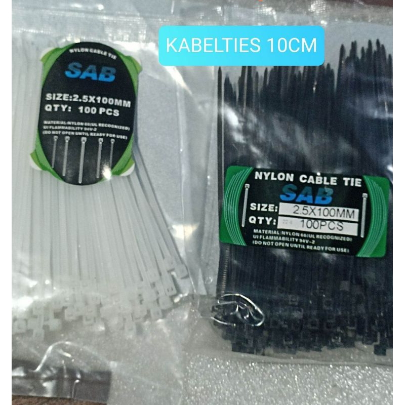 

KABEL TIES 10CM KABELTIES TALI SEROT 2.5 X 100MM