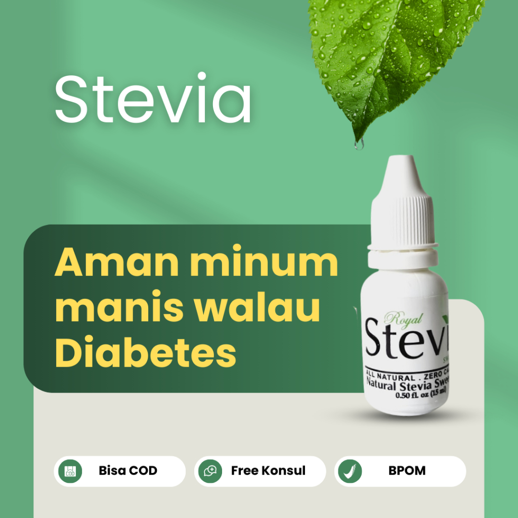 

Stevia Pemanis Gula Stevia Tetes Cair Diabetes Diet Asli Original