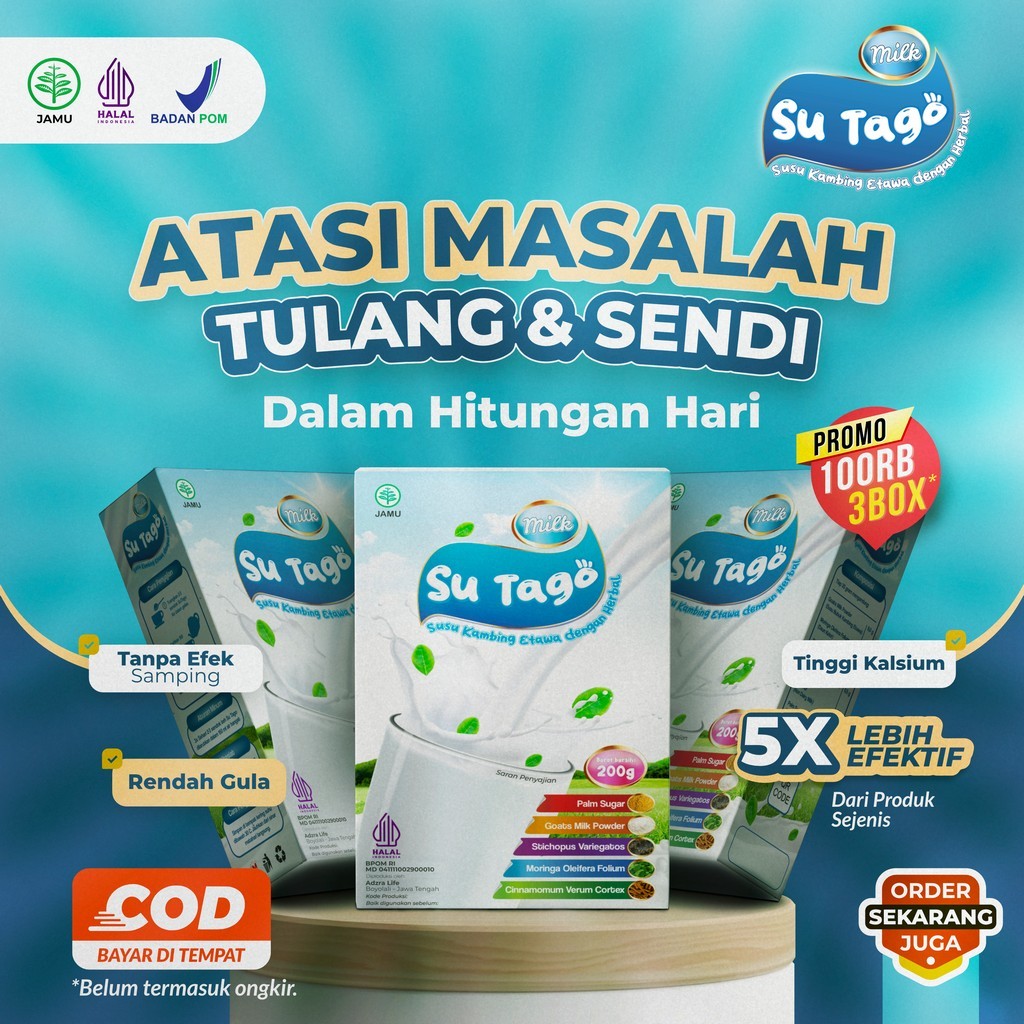 

SU TAGO - Susu Kambing Premium Ampuh Atasi Tulang & Sendi