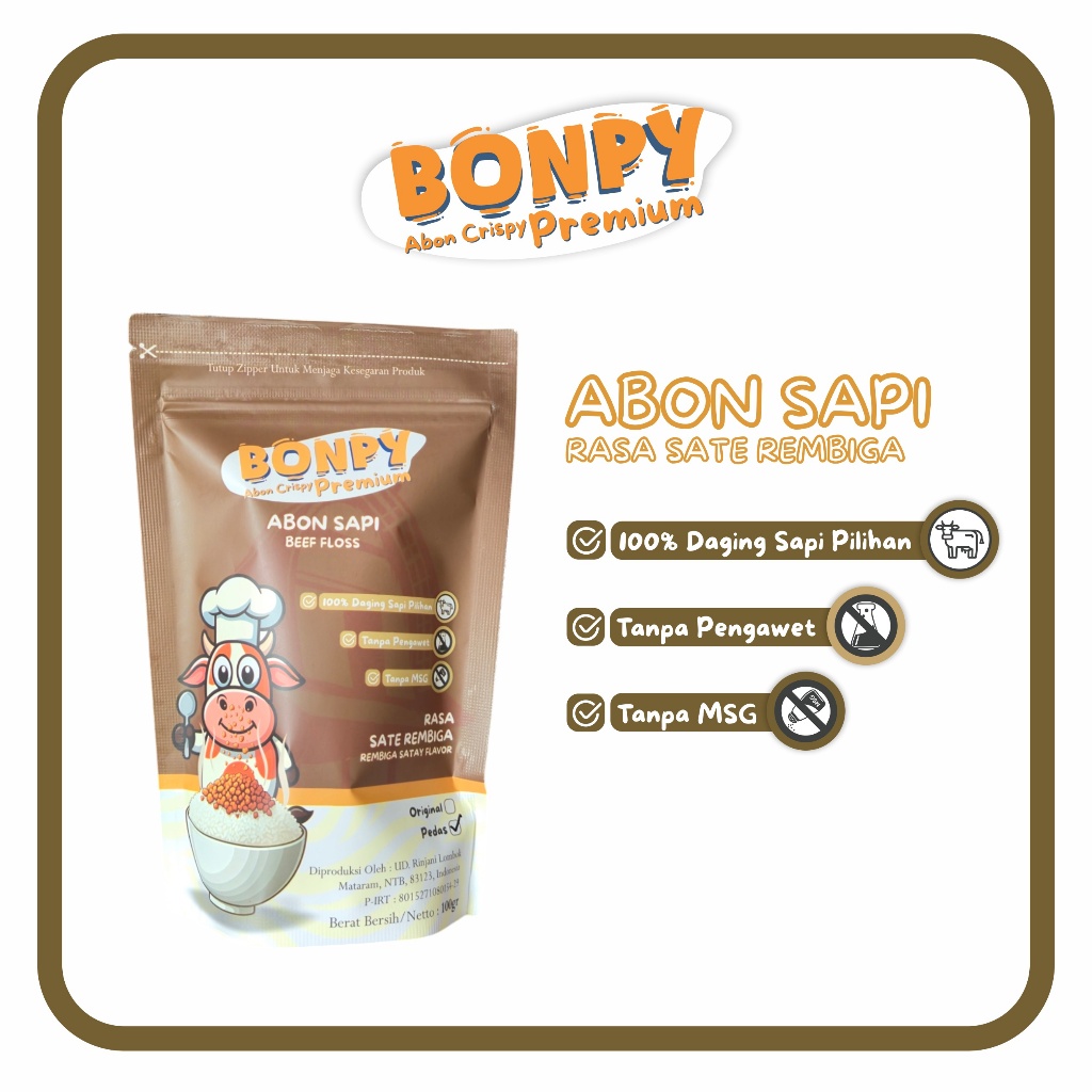 

BONPY ABON CRISPY PREMIUM SATE REMBIGA