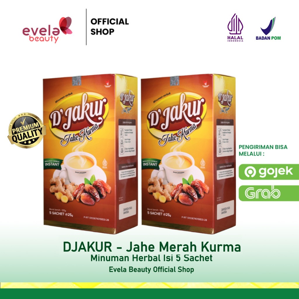 

DJAKUR - Jahe Merah Kurma Minuman Herbal Isi 5 Sachet