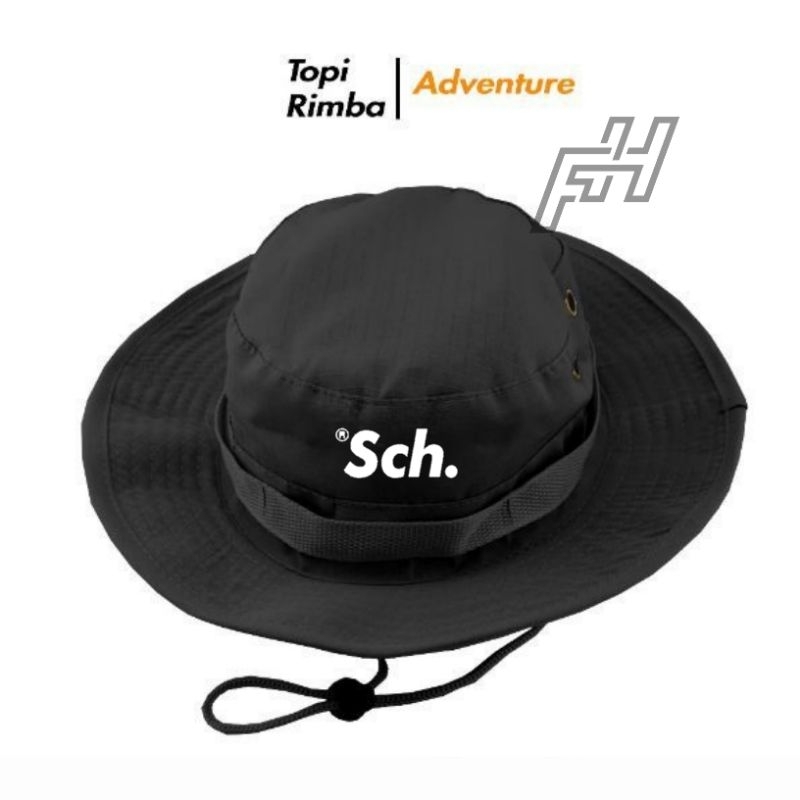 Topi Rimba gunung outdoor- topi Hiking adventure - topi trek pendaki gunung pria & wanita Sch (cont)