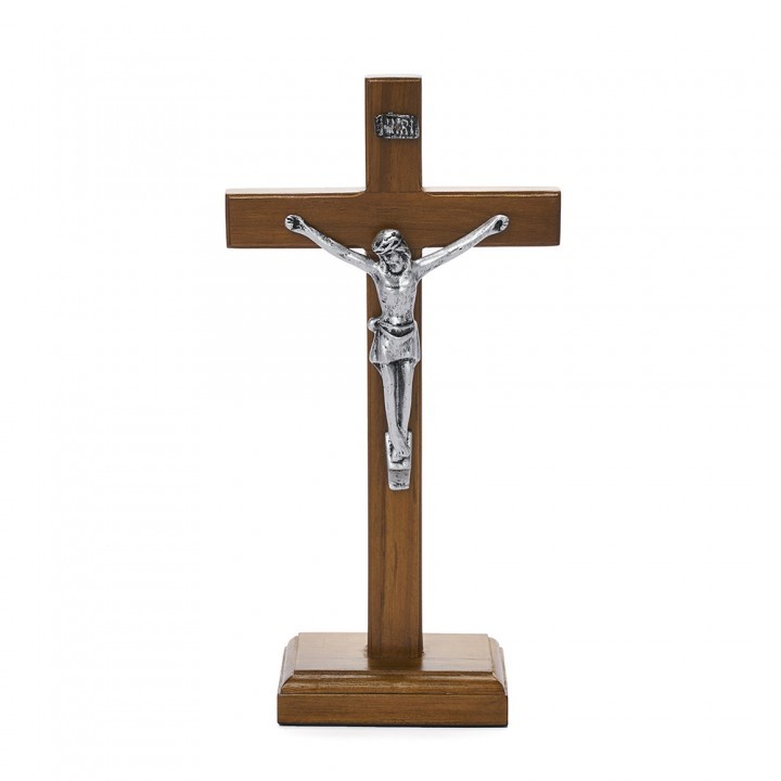 Salib Duduk Katolik Kayu Jati Korpus Silver salib korpus salib duduk kayu salib katolik salib mini s