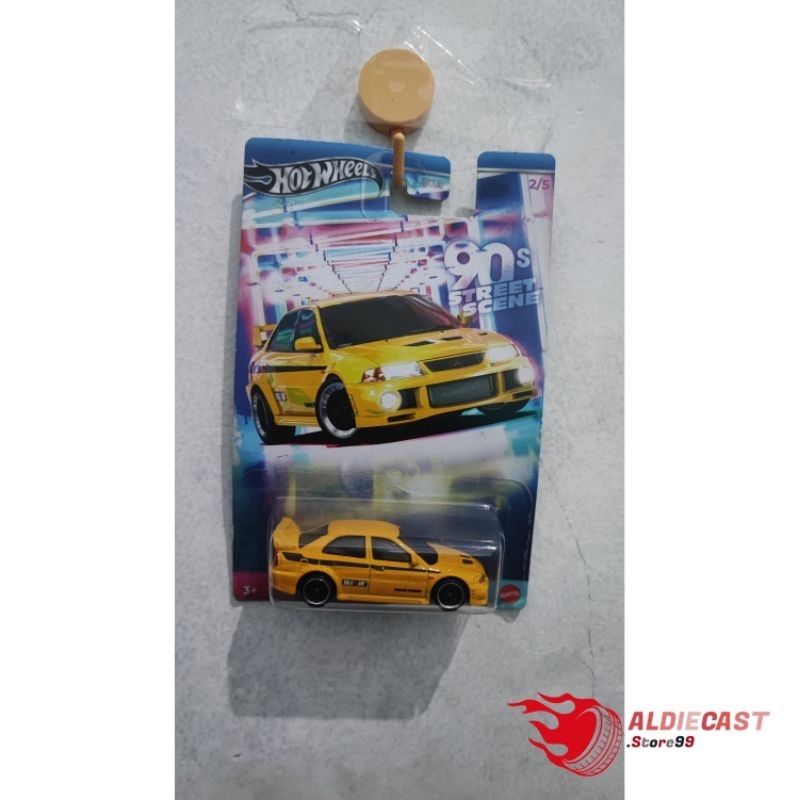 HOT WHEELS MITSUBISHI LANCER EVOLUTION IV 90's STREET SCENE
