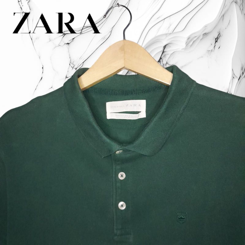 ZARA KAOS POLO PRIA, KAOS KERAH PRIA