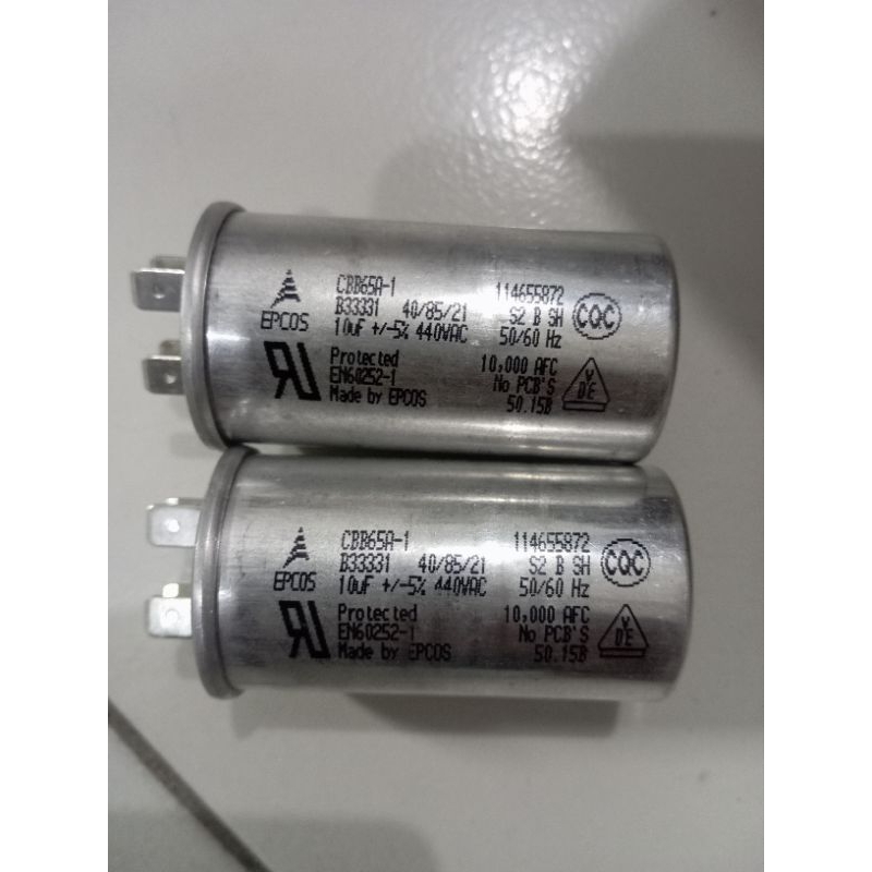 KAPASITOR/CAPACITOR EPCOS AC DAIKIN CBB65A-1 10UF+5%