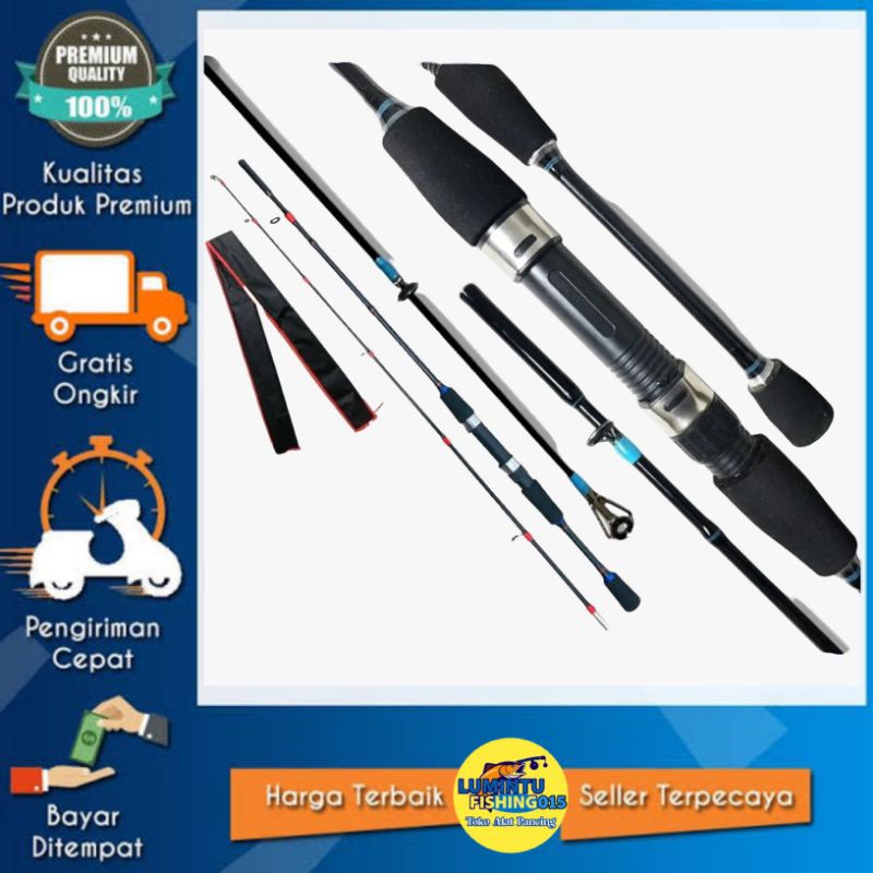 Joran Pancing Joran kolam Kujira 8-17lb Fiber solid