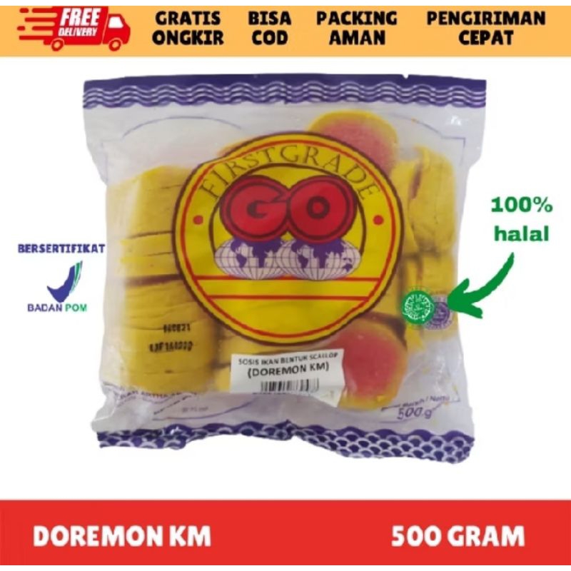 

GO BAKSO IKAN DOREMON KM ISI 40PCS 500GR