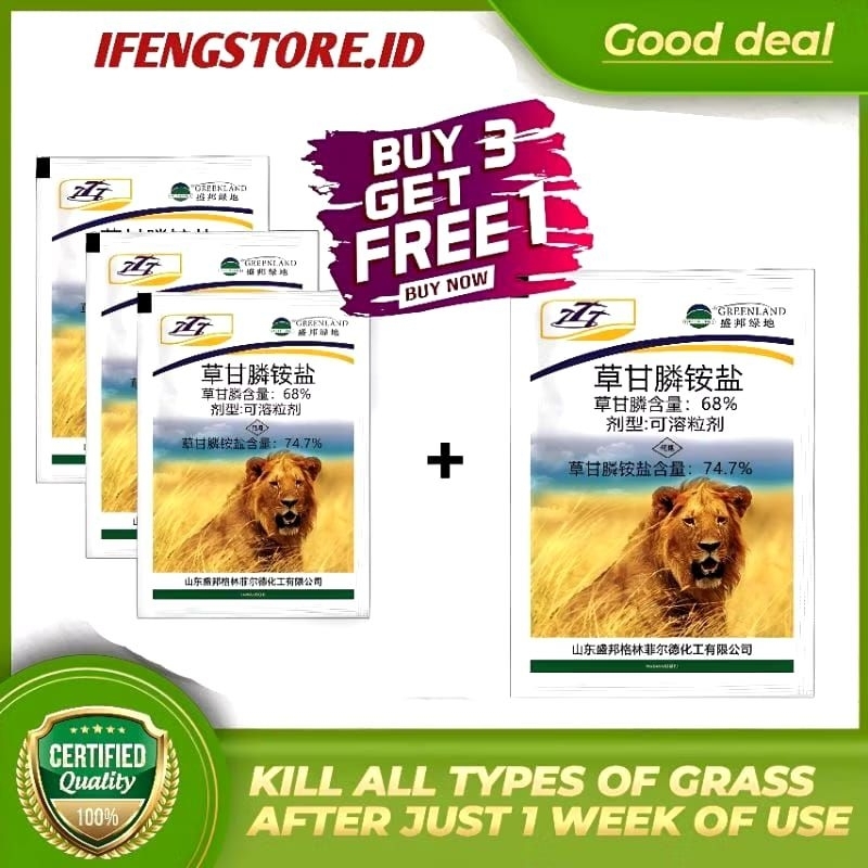 (beli 1 gratis 1)kill grass lion pembasmi segala jenis gulma