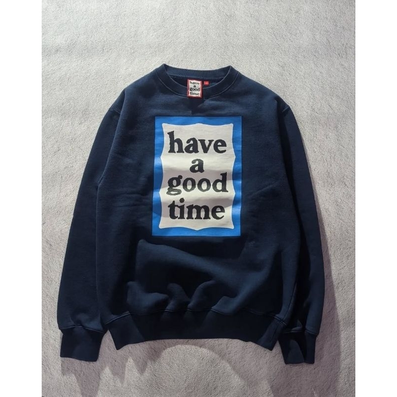 CREWNECK HAVE A GOOD TIME SIZE S SECOND ORIGINAL @Kakiku.SECONDTHRIFT