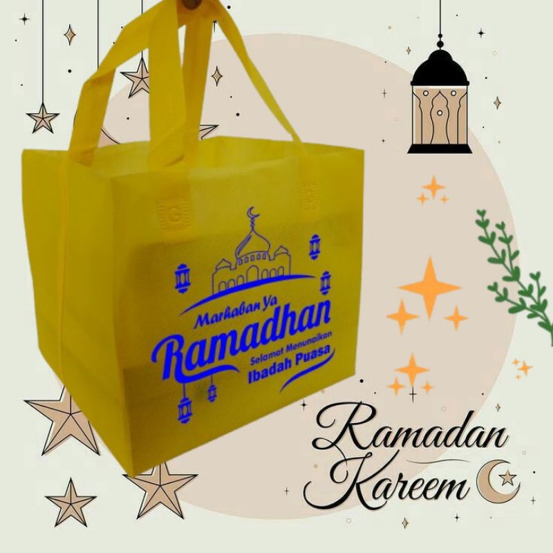 

Edisi Ramahdan Tas Box dus 20x20 (isi 12 PCS) Sablon 1 sisi