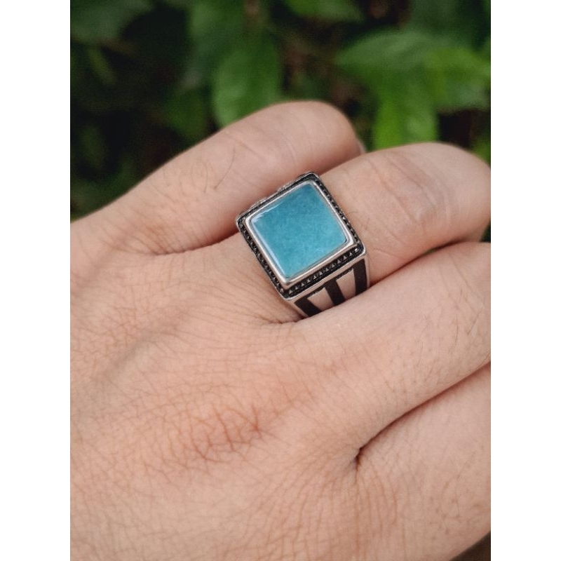 Cincin Batu Bacan Palamea Natural Original Style Casual