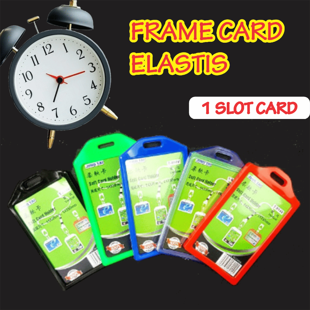 

CASING ELASTIS 1 MUKA / Frame elastis idcard 1kartu / casing idcard / card holder elastis