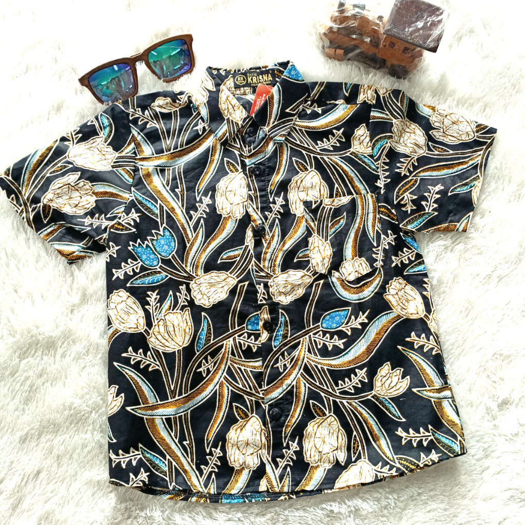Kemeja Batik Anak Laki-Laki Kevin Katun Adem