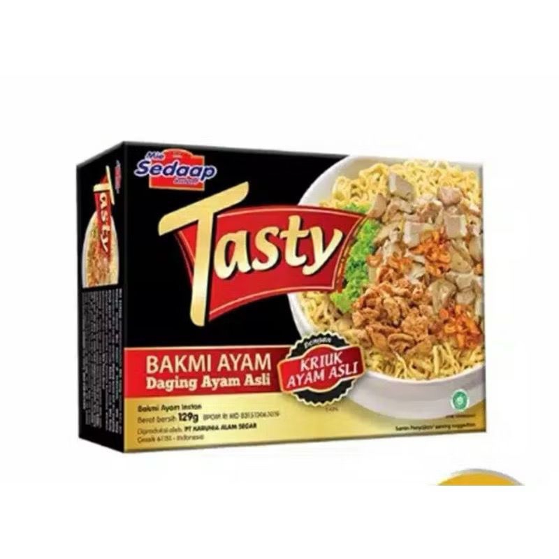 

Mie Sedaap Tasty Bakmi Ayam dengan Daging Ayam Asli 129gr
