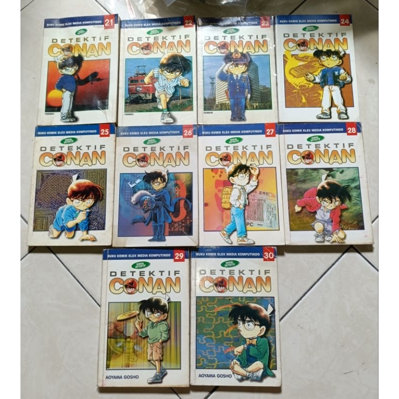 komik detektif Conan set vol 21-30 original