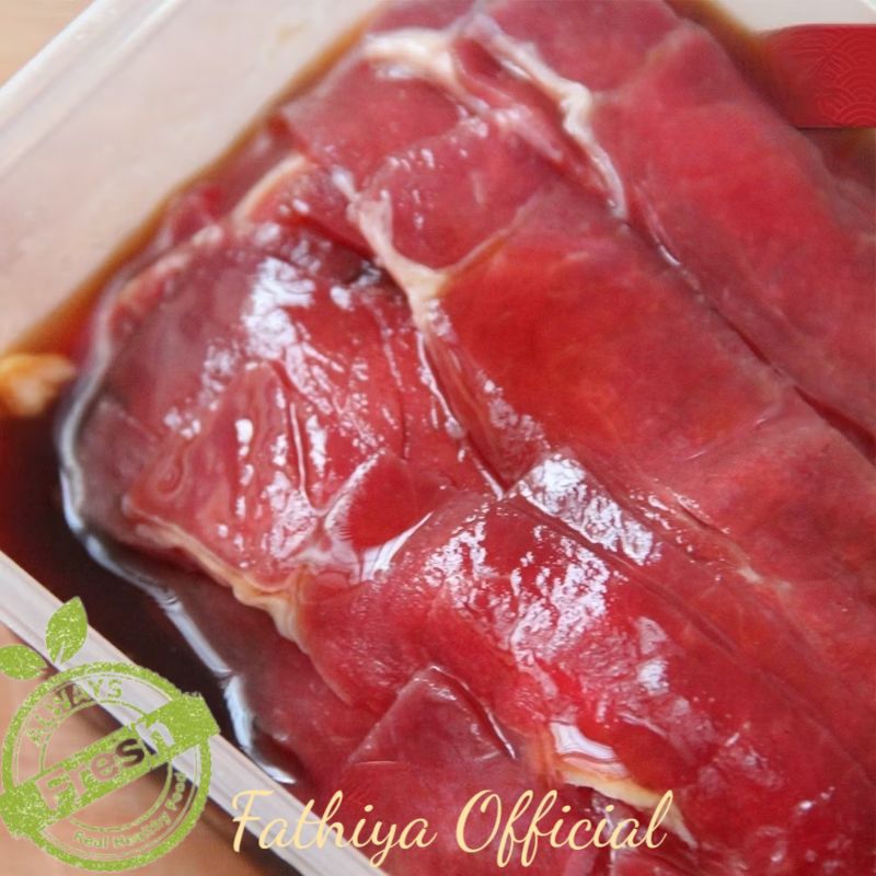 

Low Fat Sliced Beef Marinade ( Bulgogi , Barbeque , Teriyaki , Lada Hitam )