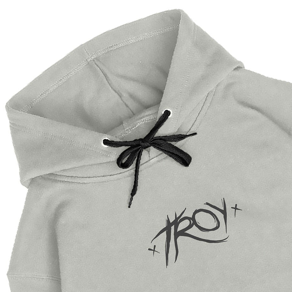 Troy Company Pullover Hoodie White Pearl Kreuzen - Jaket Hoodie Putih Mutiara KH 2366