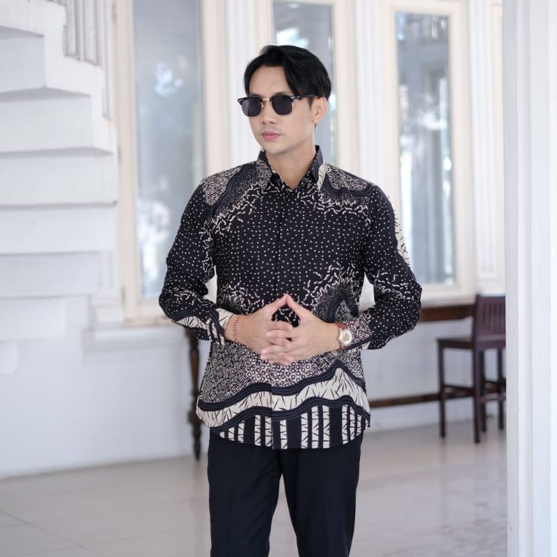 motif USMAN SOGAN kemeja batik lengan panjang