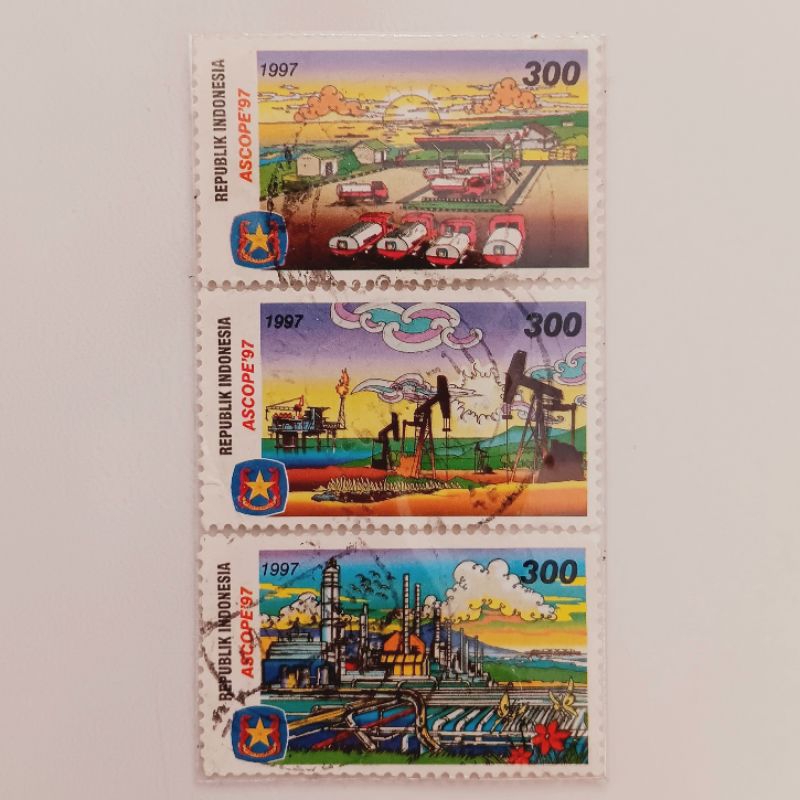 

(AC) Perangko Indonesia 1997 Ascope '97 Set 3 pcs Used