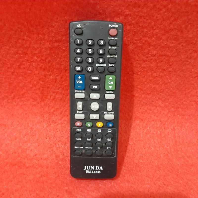 Remote TV LED Universal JUNDA . RM - L1846 .