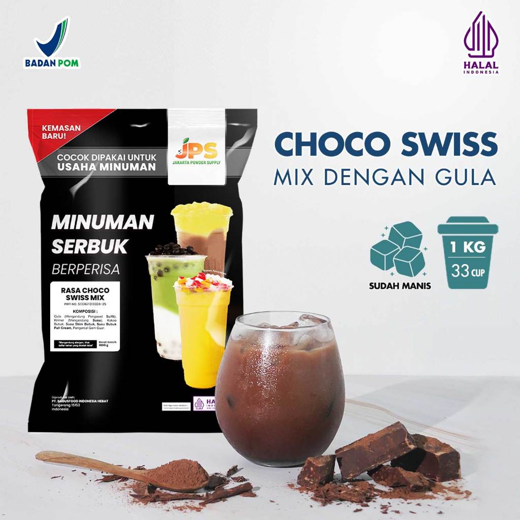 

Powder Drink JPS Bubuk Minuman Rasa Choco Swiss Mix 1Kg