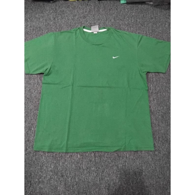 Vintage 90s Nike Embroidered Swoosh T Shirt Size XL Green Short Sleeve