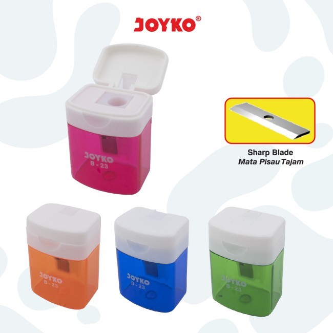 

Rautan Pensil Merek Joyko Sharpener Joyko B-23 Serutan Tajam (2pcs)