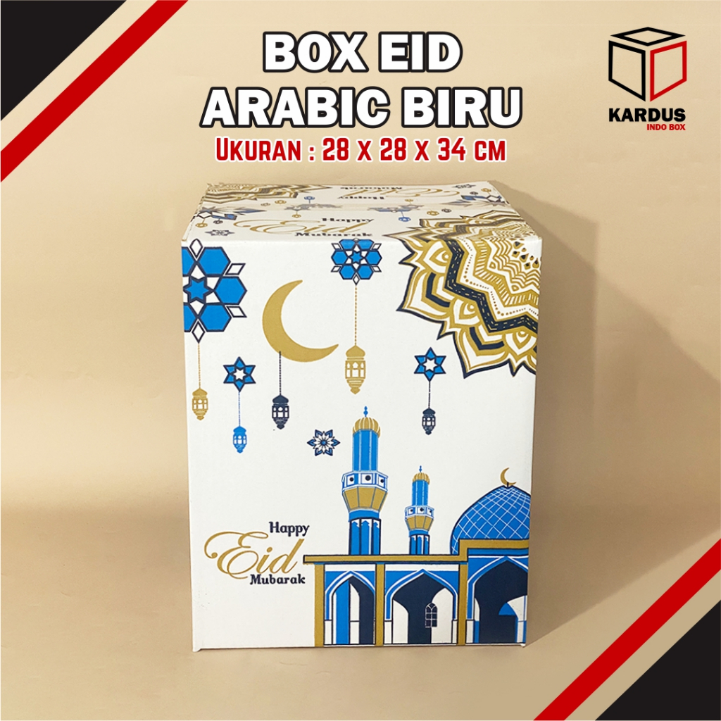 

Kardus /Box Parcel Idul Fitri - 28 x 28 x 35 cm Parsel/Ramadan/Hampers