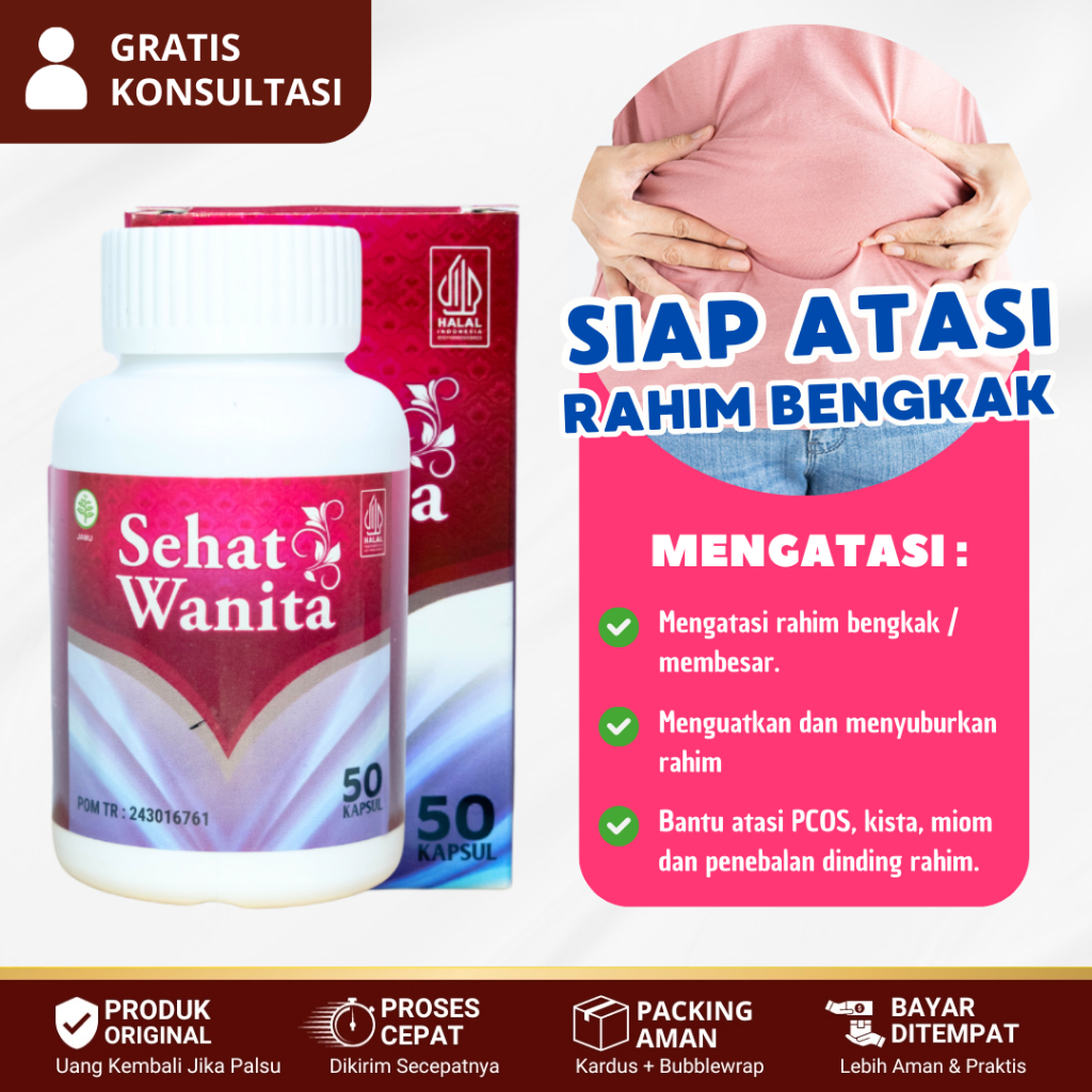 Obat Rahim Bengkak, Pembengkakan Rahim, Rahim Membesar, Nyeri Perut Bawah Wanita - Obat Sehat Wanita