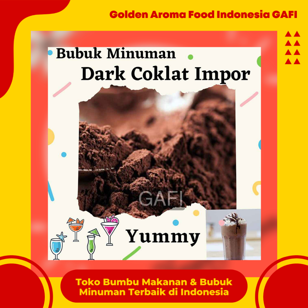 

GAFI Food Bubuk Minuman Rasa Dark Coklat Import 1 Kg Serbuk Minuman Paling Enak Murah Terenak Kekinian Halal