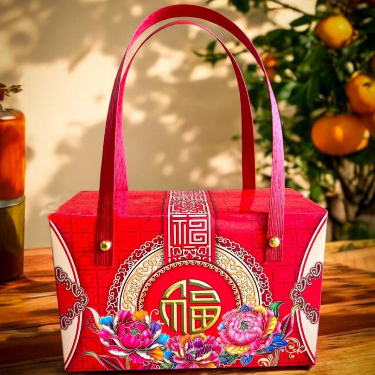 

( 10pcs ) Box imlek packaging toples jar 350ml - 600ml isi 2 dus jinjing kemasan kue kering imlek cny