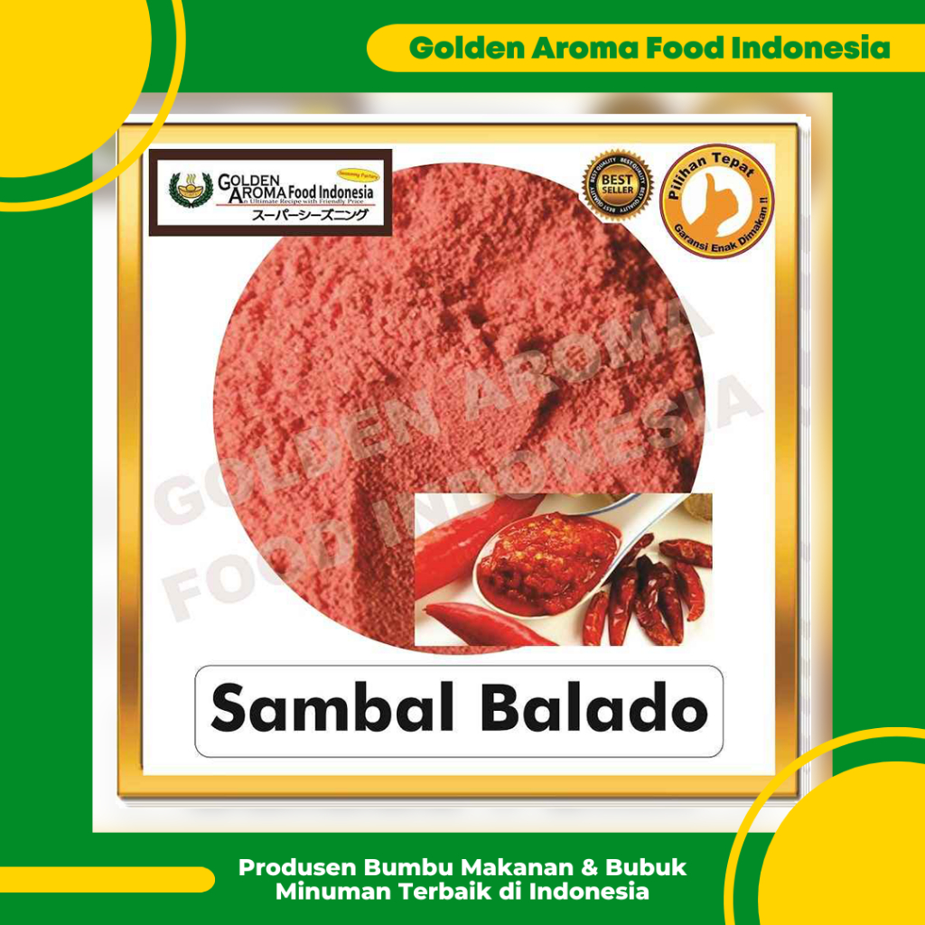 

Bumbu Tabur Rasa Sambal Balado Pedas, Jual Bubuk Tabur Sambal Balado Pedas Murah Enak Aman Terbaik