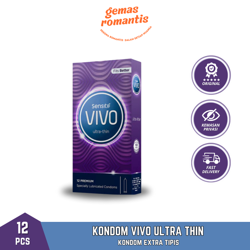 Kondom Vivo Ultra Thin Isi 12 Pcs Condom Tipis