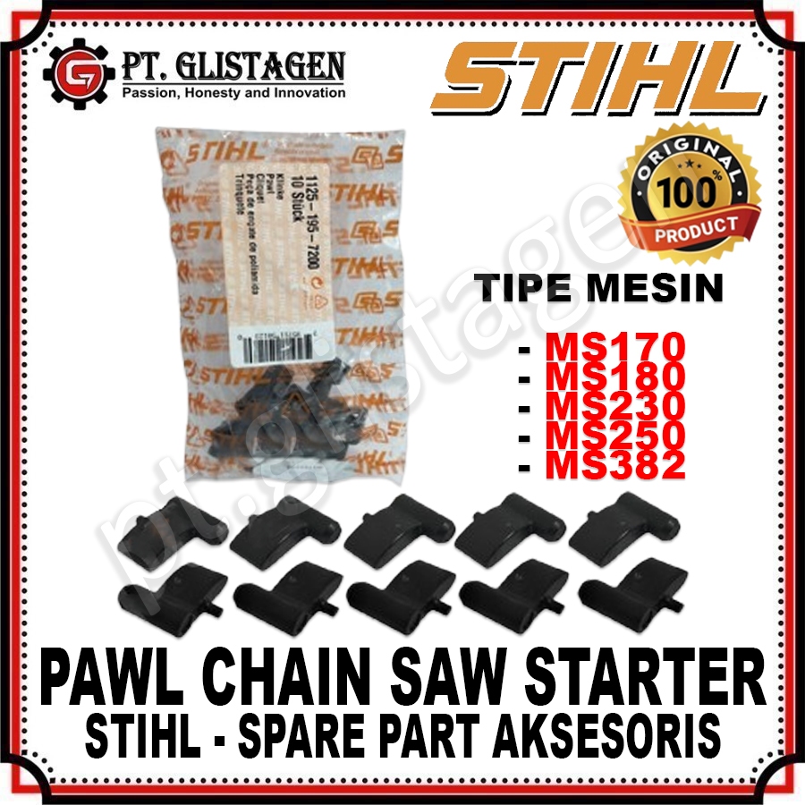 STIHL SPARE PART Pawl Chain Saw Starter Chainsaw Chain Saw MS170 MS180 MS230 MS250 MS382 STIHL ORIGI