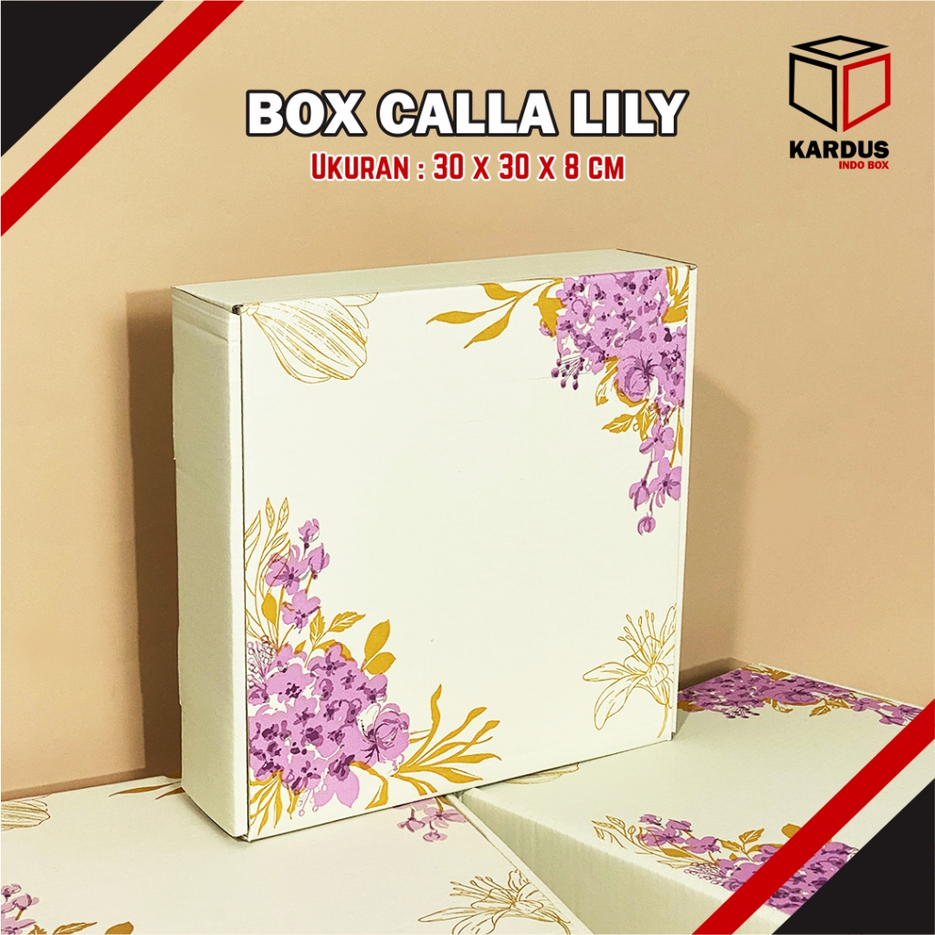 

Kotak Kado - Box Calla Lily 30 x 30 x 8 cm BoxHampers/BoxHijab/BoxBaju/GiftBox/BoxDress/BoxKebaya