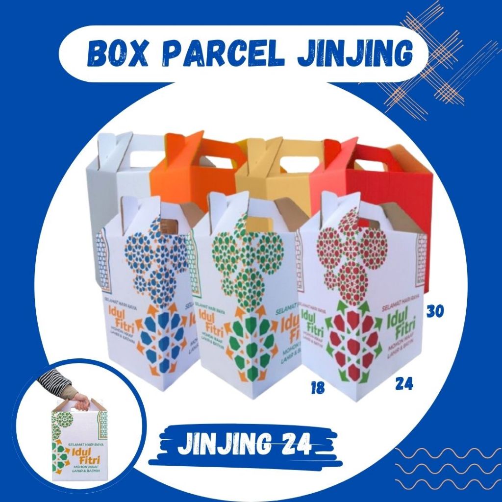 

Box Parcel 24x18x30 (Jinjing) Gable Box hampers Bingkisan lebaran Kardus Packing/Parcell/Lebaran/idul Fitri/Paket/sembako/hampers/eid mubarak