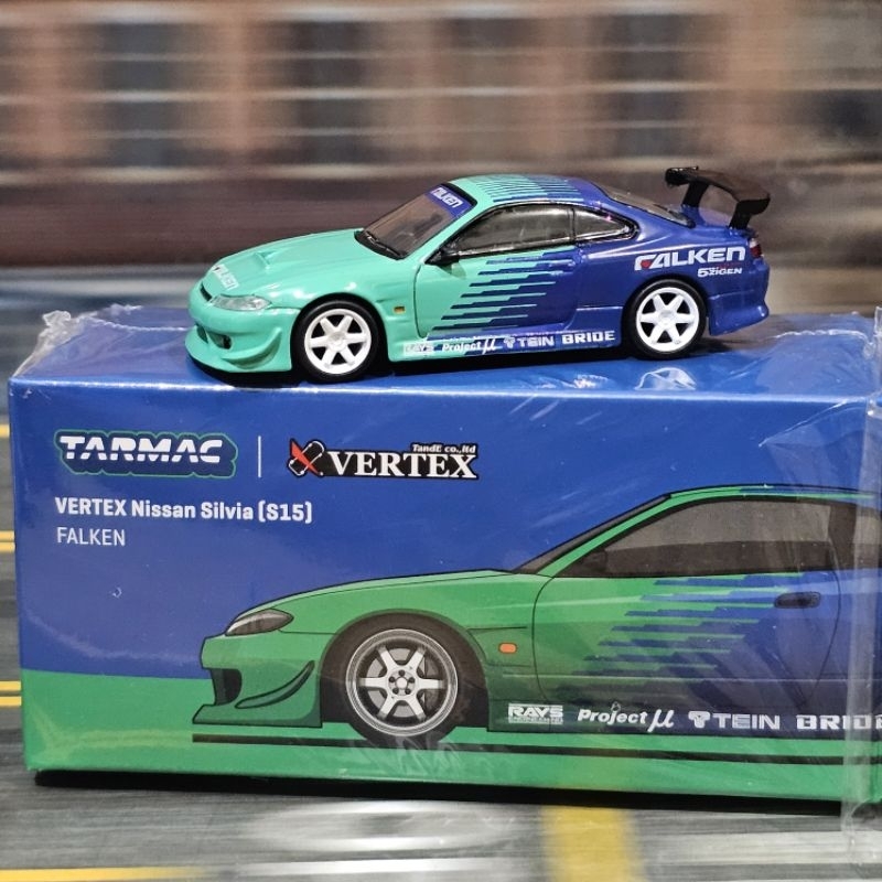 tarmac global 64 Vertex Nissan Silvia S15 Falken HKS s13 mini gt hot wheels mini scale