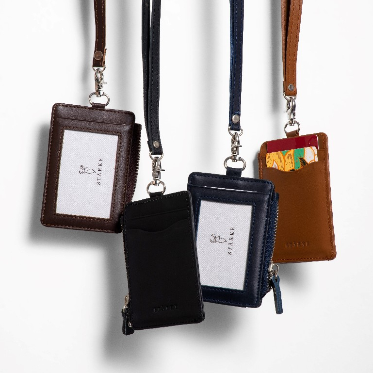 

Starke Leather ID Card Holder Lanyard Kulit Hustle Hog II