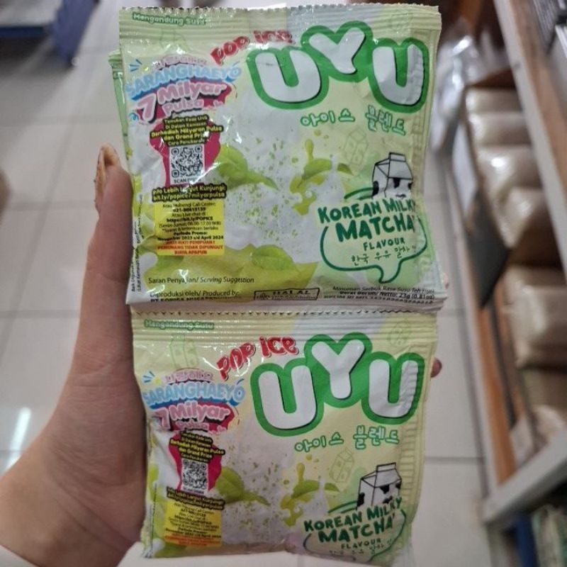 

Pop Ice Uyu Korean Milky Matcha isi 10 sachet