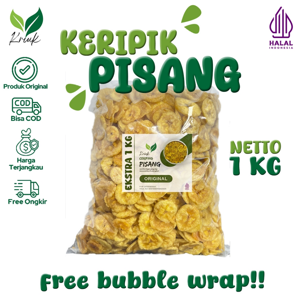

Keripik Pisang Kiloan Original Organik Tanpa Pengawet 100% Gurih & Renyah