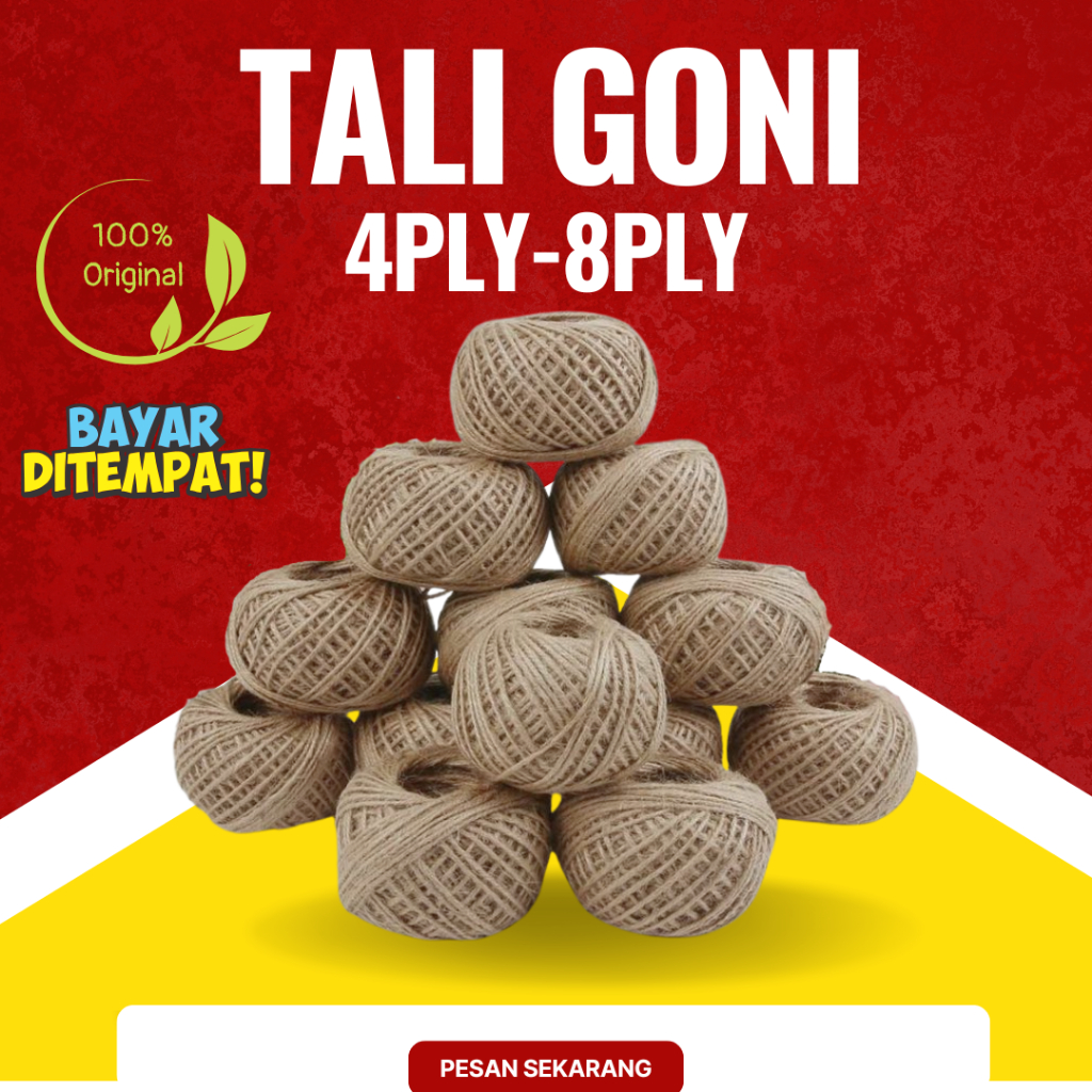 Tali Goni Gulungan 4ply -8ply Murah Hampers Hang Tag - tali hang tag WAJIB BACA DESKRIPSI