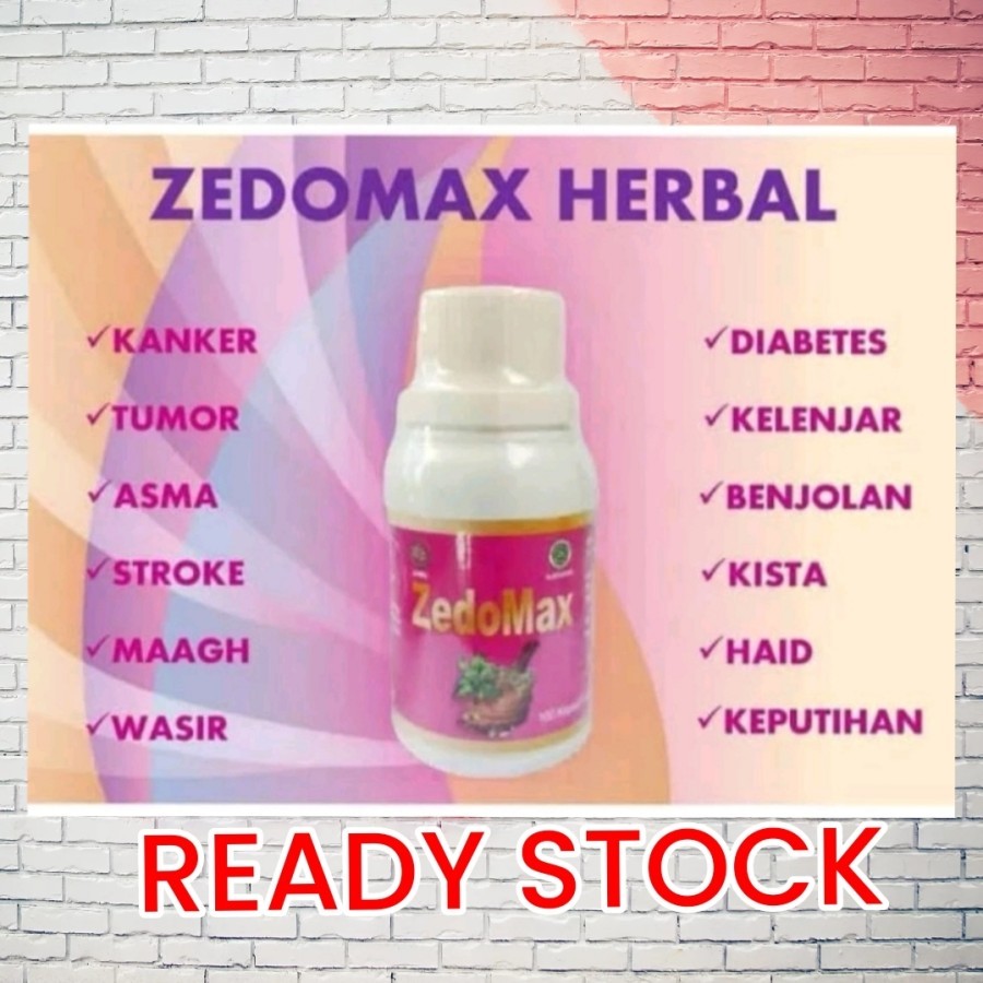 ZEDOMAX Herbagold Indonesia Obat Herbal Kanker Dan Tumor 100 kapsul