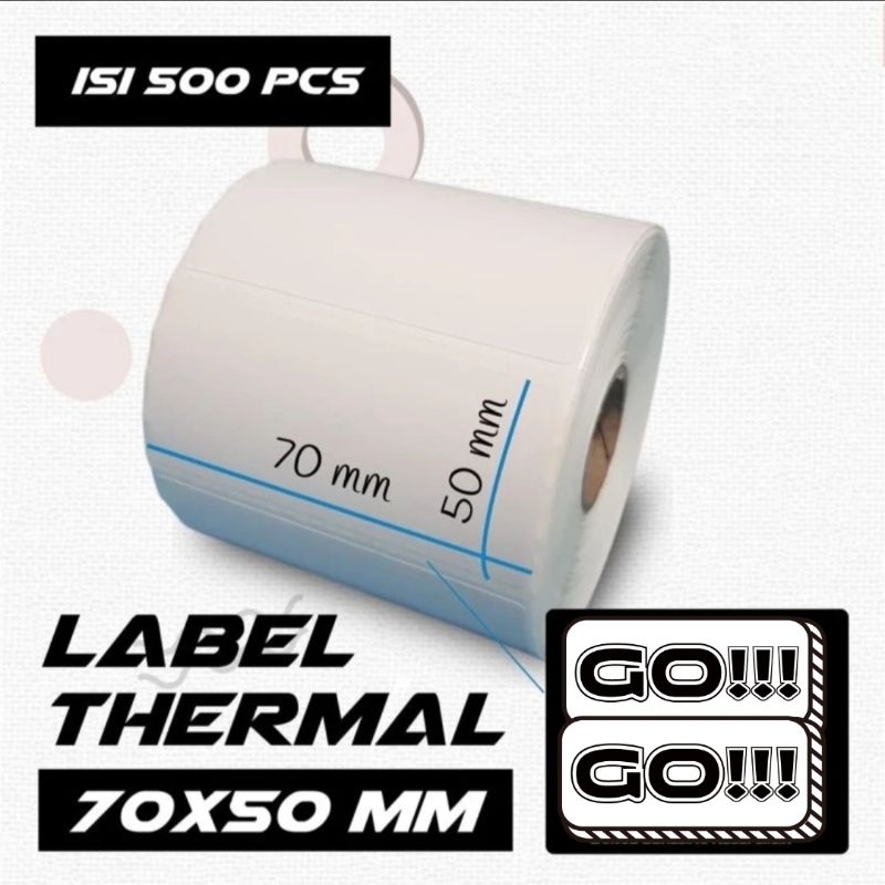 

||Label sticker thermal barcode ukuran 70mm x 50mm