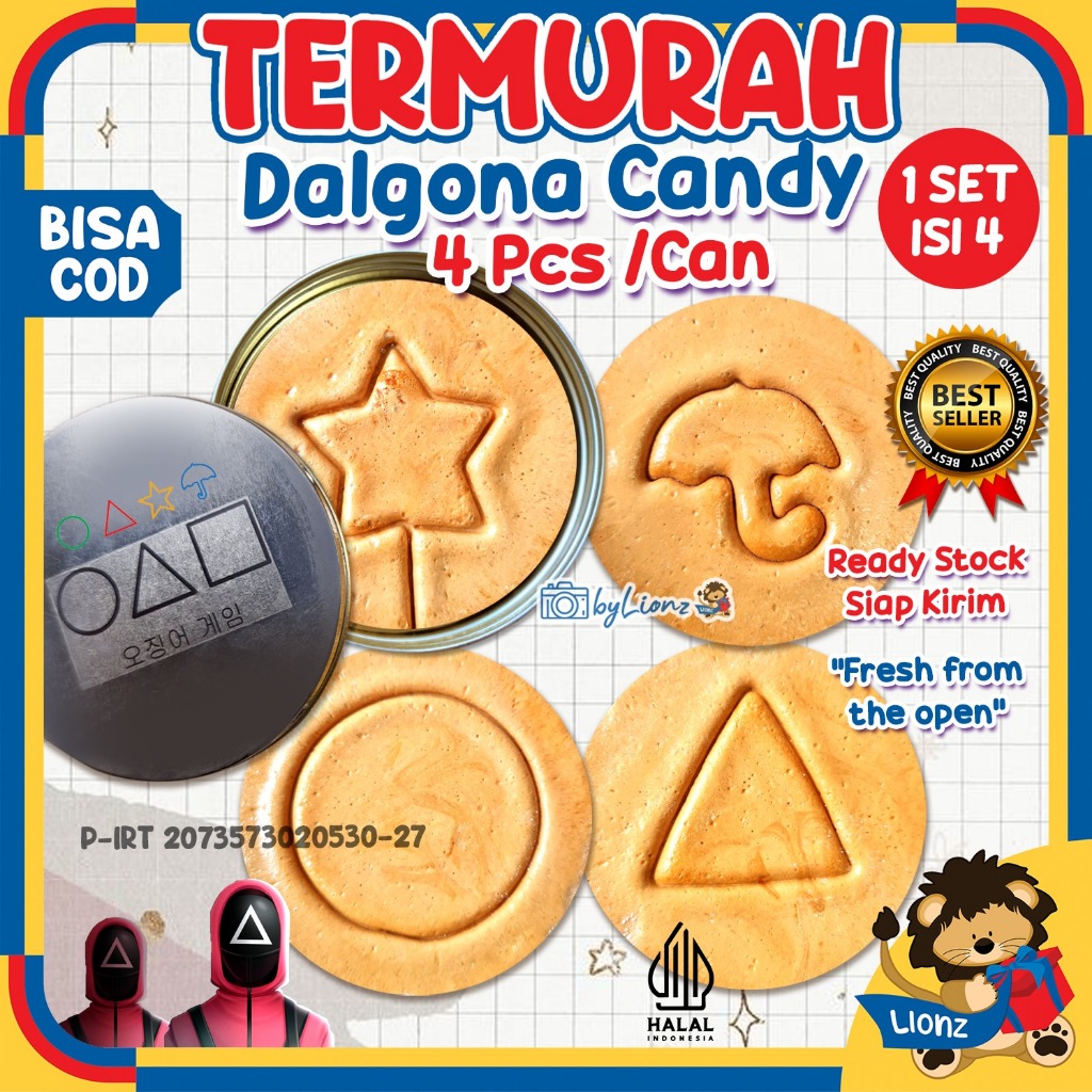 

dalgona candy / permen sekuid game by kadokado