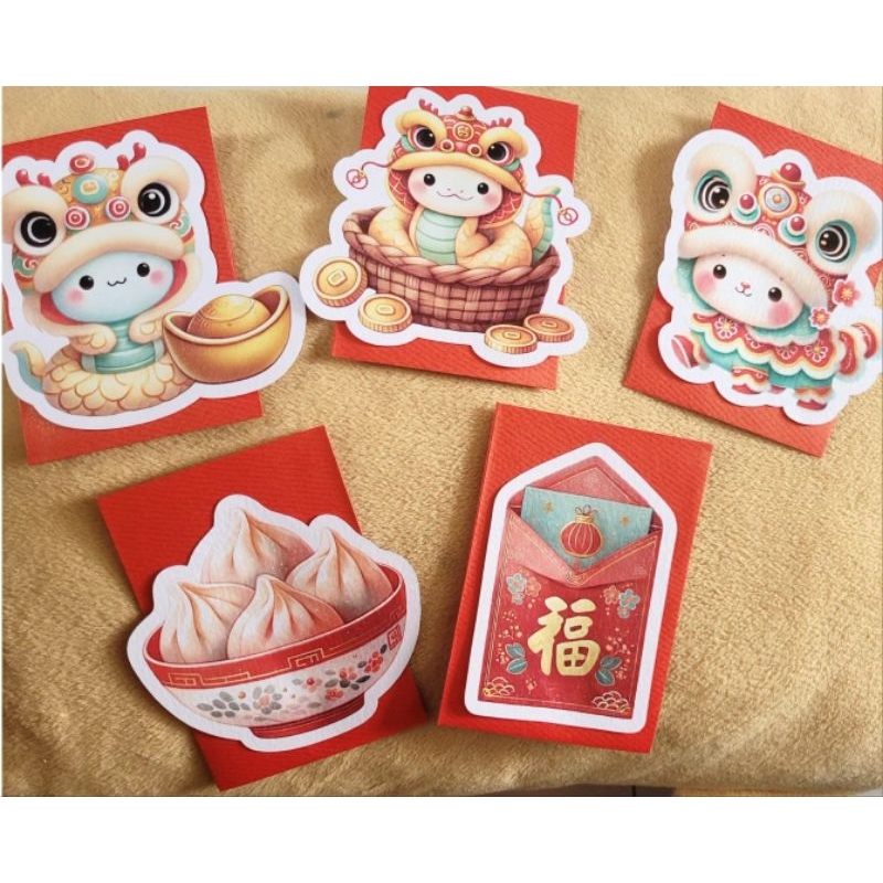 

1 set isi 5 pcs cny angpao snake year